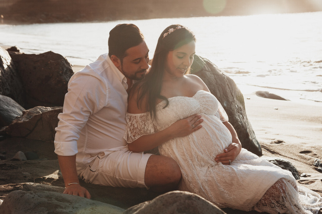 Pregnancy photoshoot in Tenerife