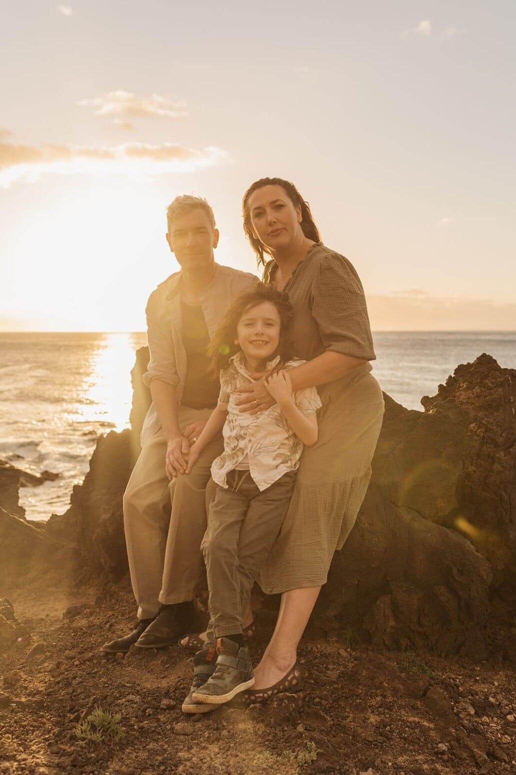 Family portrait in Palmar Tenerife by Lucilla Bellini Photographer